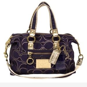 RARE Coach Poppy Signature Satchel